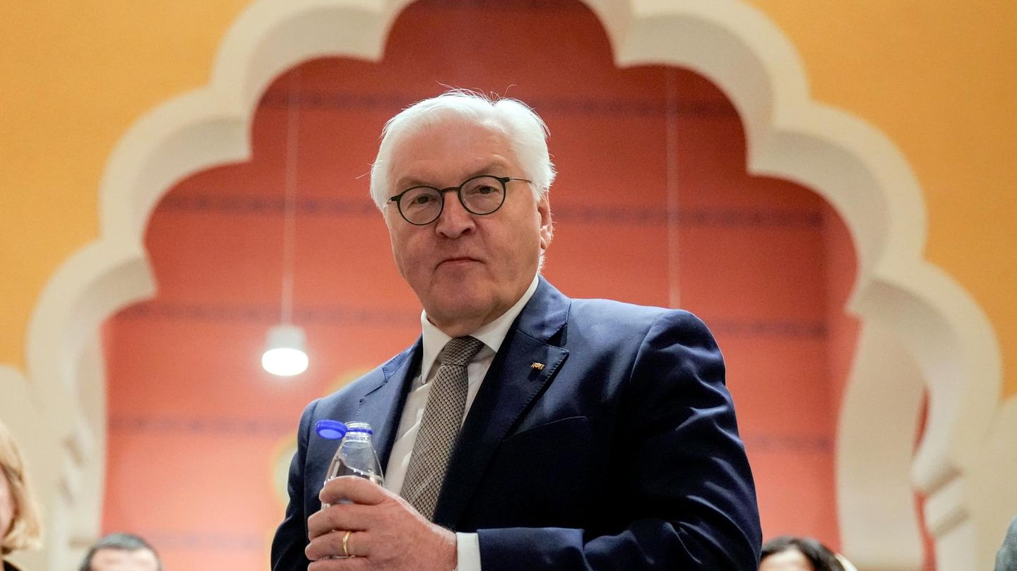 Steinmeier in einer Berliner Moschee während des Ramadan
