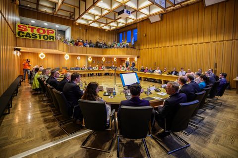 Im Rathaus der Stadt Ahaus haben sich Verantwortliche verschiedener Behörden den Fragen der Bürger gestellt. Foto: Christoph Rei