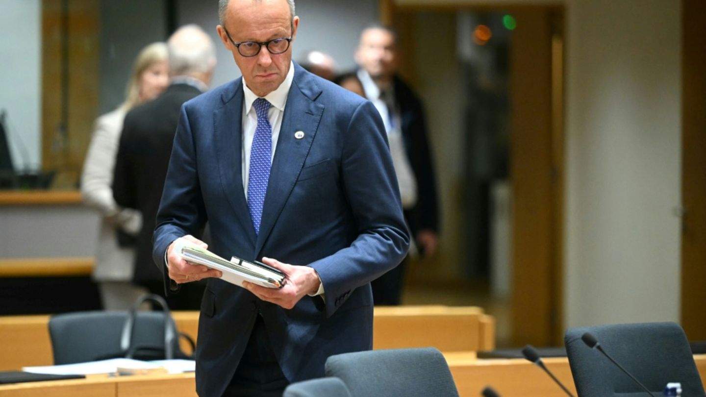 Merz bei dem EU-Gipfel in Brüssel