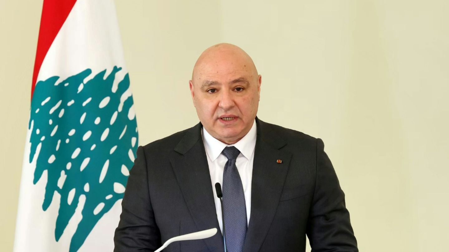 Libanons Präsident Aoun Mitte Februar in Beirut