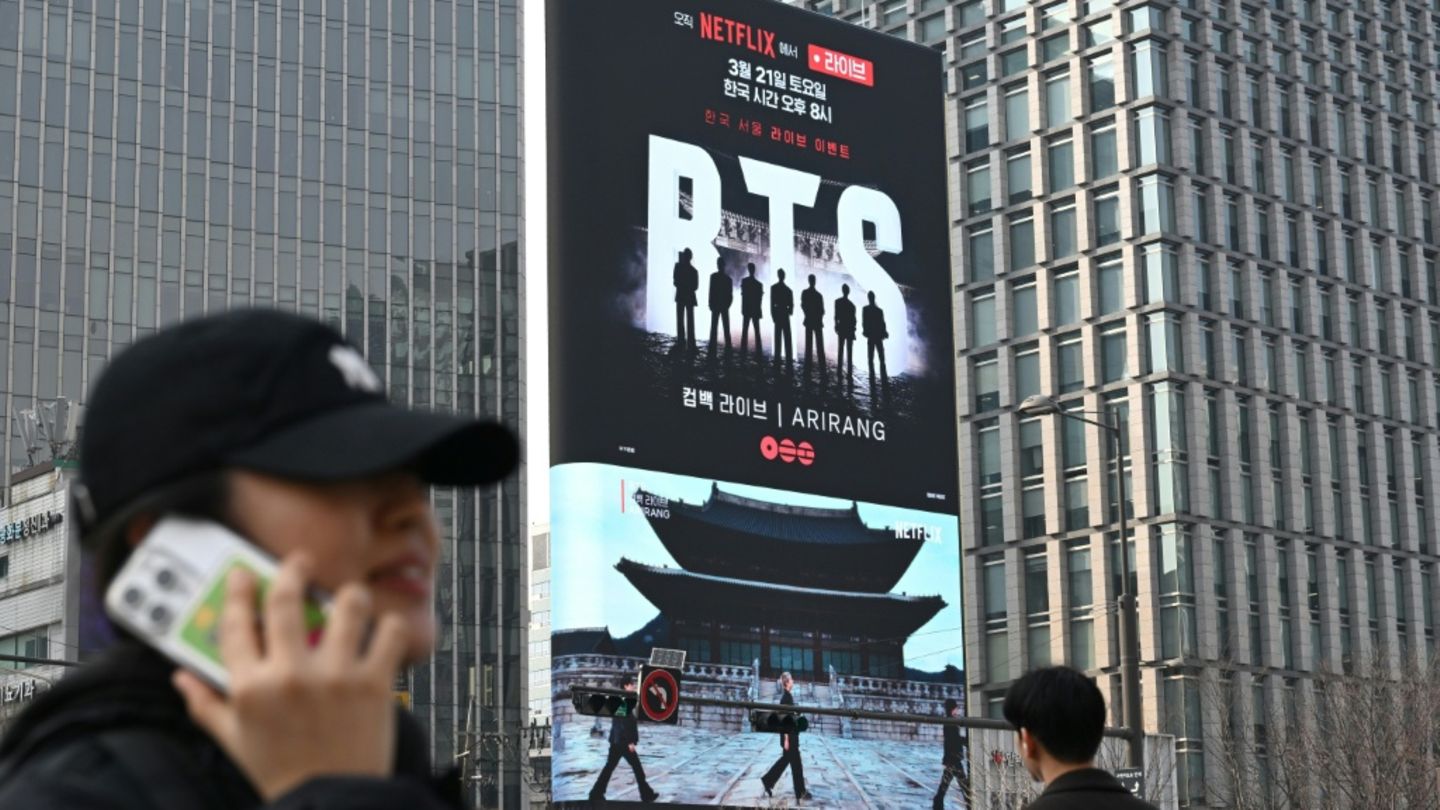 Werbung für neues BTS-Album in Seoul