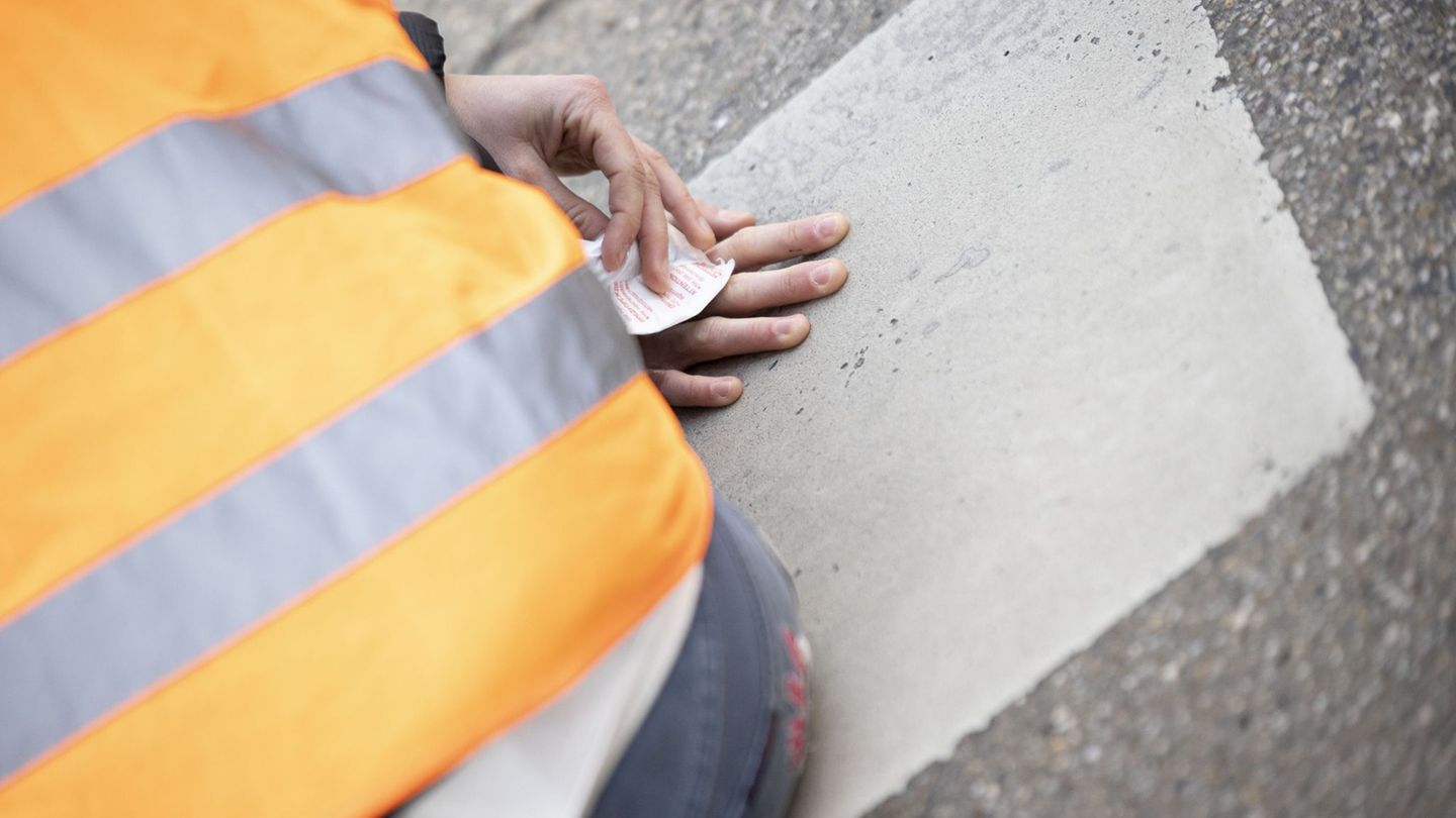 Prozessbeginn gegen den 21-Jährigen: Er soll sich auf der Flugbahn festgeklebt haben (Archiv). Foto: Tobias Steinmaurer/APA/dpa