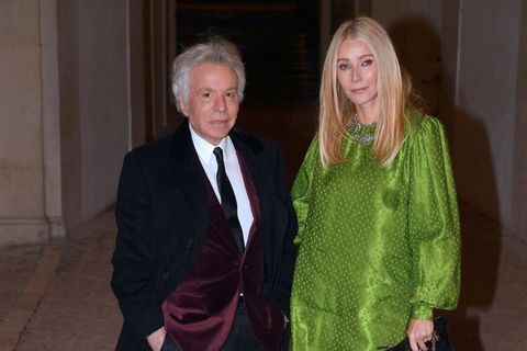 Gwyneth Paltrow und Rome Giancarlo Giammetti bei der Fashionshow von Valentino in Rom.