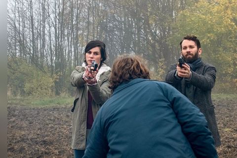 Christian Ulmen war zwischen 2013 und 2021 neben Nora Tschirner im Weimarer "Tatort" zu sehen, hier in "Tatort: Die robuste Ro