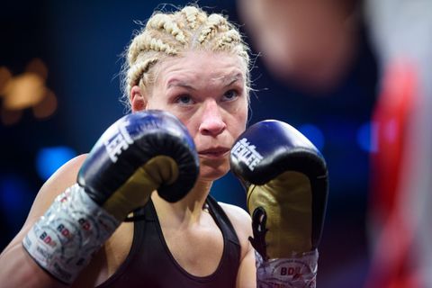 Nina Meinke verteidigte in Hamburg ihren WM-Titel. Foto: Gregor Fischer/dpa