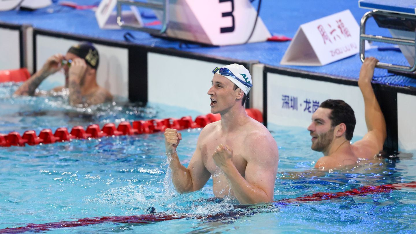 Weltrekord: Cameron McEvoy schwamm eine neue Bestmarke. Foto: Liang Xu/XinHua/dpa