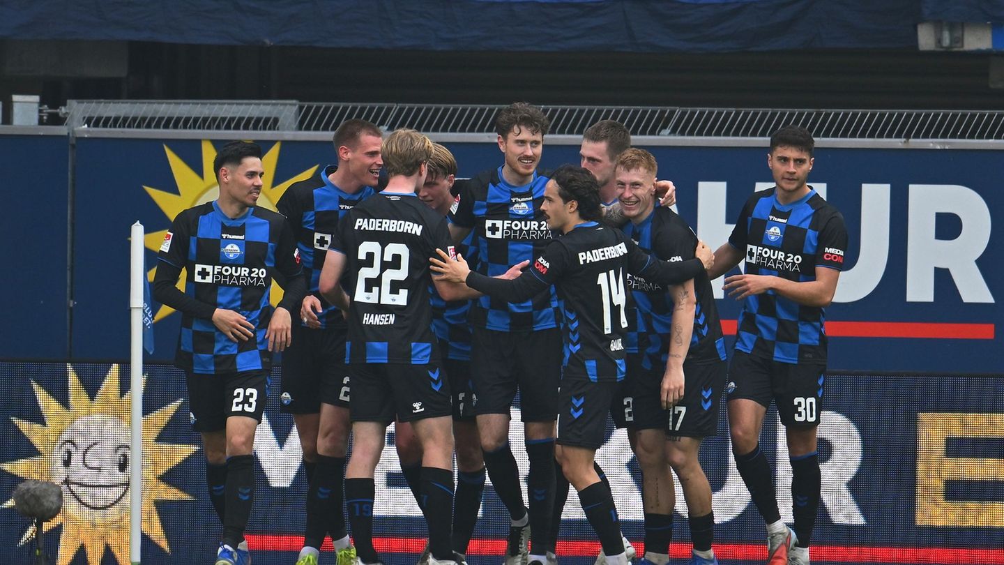 Der SC Paderborn drehte einen Rückstand gegen Dresden. Foto: Swen Pförtner/dpa