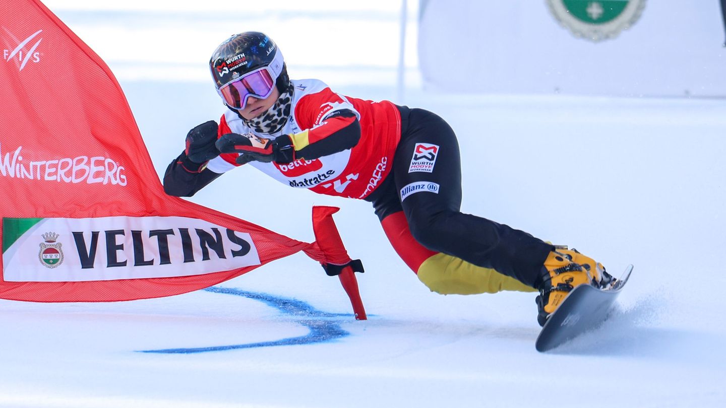 Ramona Hofmeister scheitert - wie auch ihre Teamkollegen - beim Heim-Weltcup zum Saisonfinale schon früh. Foto: Christoph Reichw