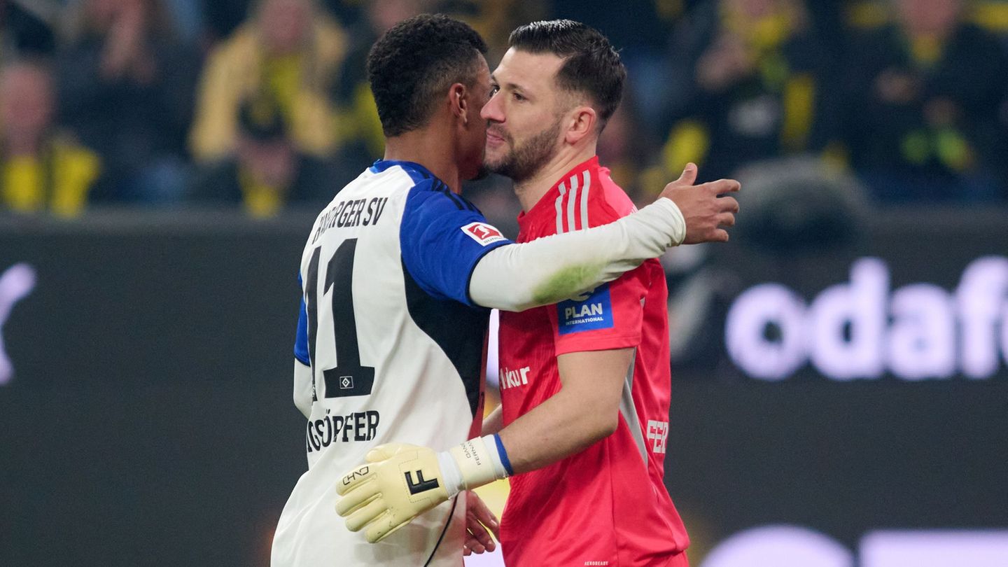 HSV-Keeper Heuer Fernandes war bester Mann bei den Gästen. Foto: Bernd Thissen/dpa