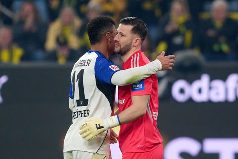 HSV-Keeper Heuer Fernandes war bester Mann bei den Gästen. Foto: Bernd Thissen/dpa