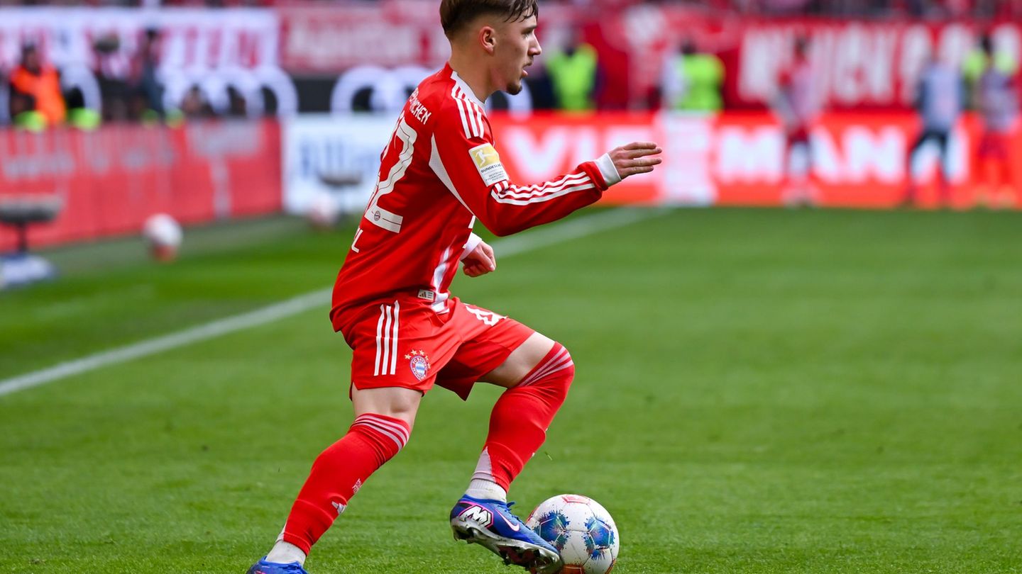 Lennart Karl will beim Nationalteam so forsch zu Werke gehen wie im Bayern-Trikot. Foto: Sven Hoppe/dpa