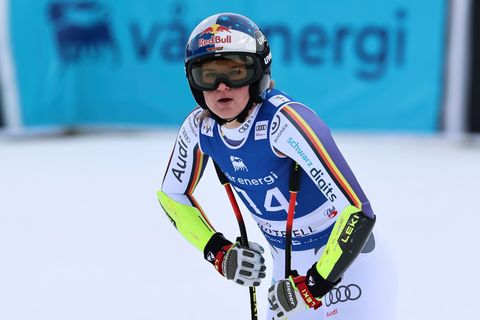Emma Aicher verpasst beim Super-G von Kvitfjell das Podest. Foto: Marco Trovati/AP/dpa