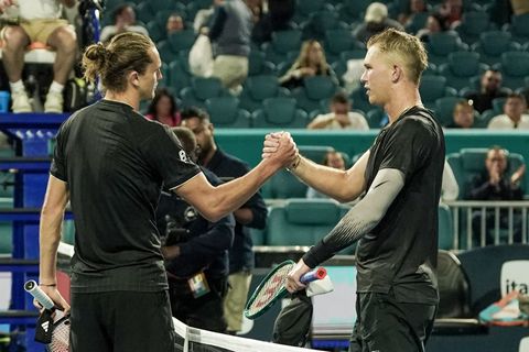 Alexander Zverev hatte bei seinem Auftaktsieg in Miami keine Probleme mit Gegner Martin Damm. Foto: Debby Wong/ZUMA Press Wire/d