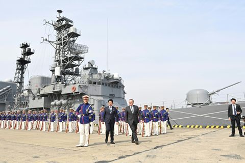 Pistorius mit seinem japanischen Kollegen Shinjiro Koizumi