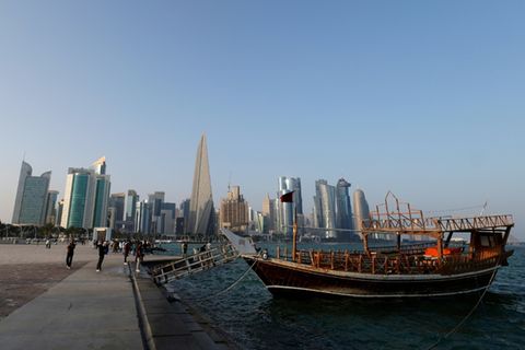 Strandpromenade in Katars Hauptstadt Doha