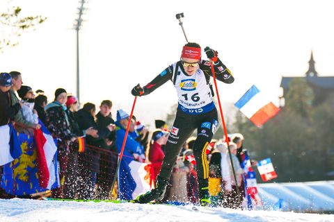 Janina Hettich-Walz auf der Strecke am Holmenkollen. Foto: Heiko Junge/NTB/dpa