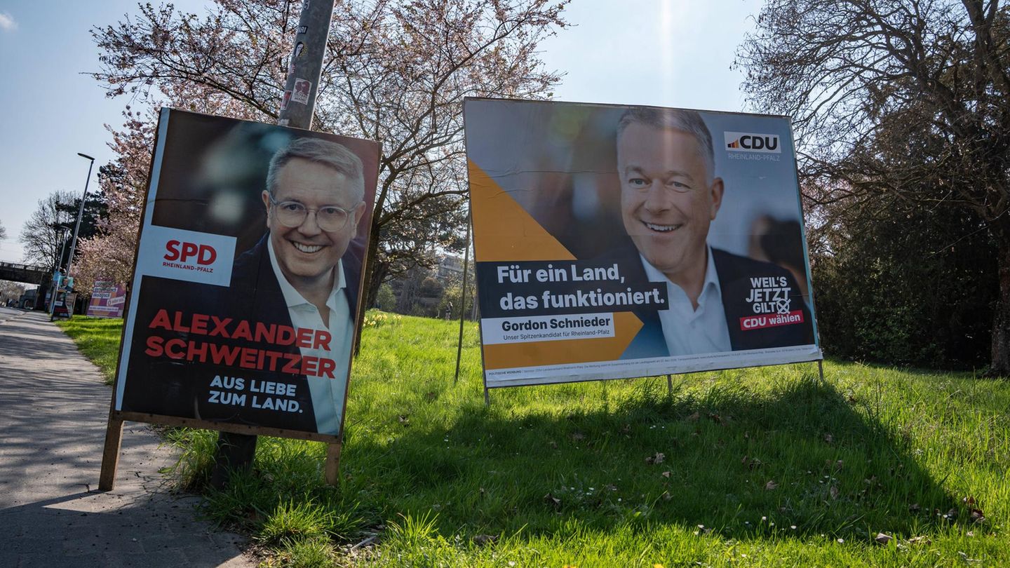 Wahl und Wahlplakate in Rheinland-Pfalz