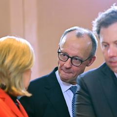 Auch für diese Drei in Berlin geht es um viel bei dieser Landtagswahl Foto: Sebastian Gollnow/dpa