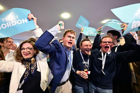 Pure Ekstase bei der CDU nach der Landtagswahl in Rheinland-Pfalz