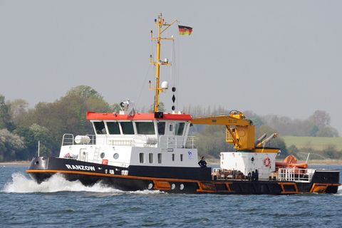 Die "Ranzow" ist eines von drei eisbrechenden Schiffen des Wasserstraßen- und Schifffahrtsamts Ostsee, fehlte aber während des z