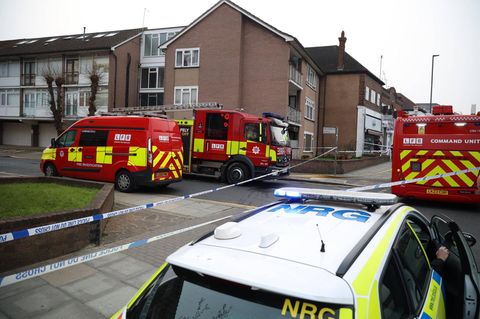 Polizei und Rettungskräfte in London