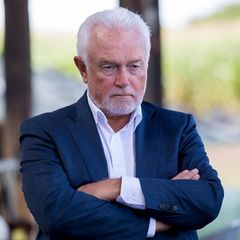 Wolfgang Kubicki mit verschrenkten Armen und ernstem Blick