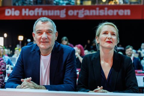 Parteichefs van Aken und Schwerdtner