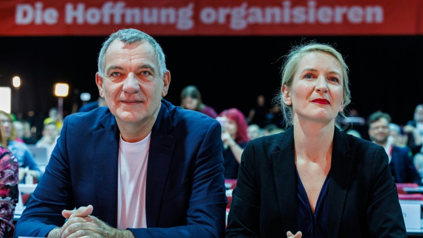 Parteichefs van Aken und Schwerdtner