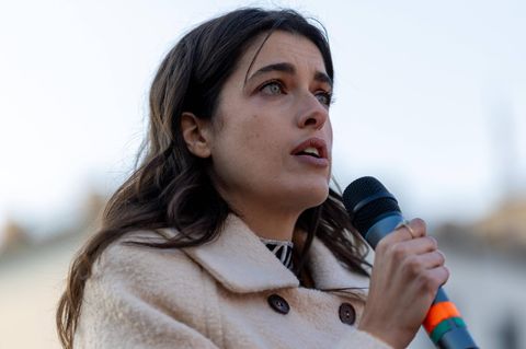 Marie Nasemann auf von Collien Fernandes initiierte Demo