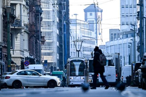 Stau in Frankfurt am Main