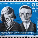 DDR-Briefmarke Geschwister Scholl
