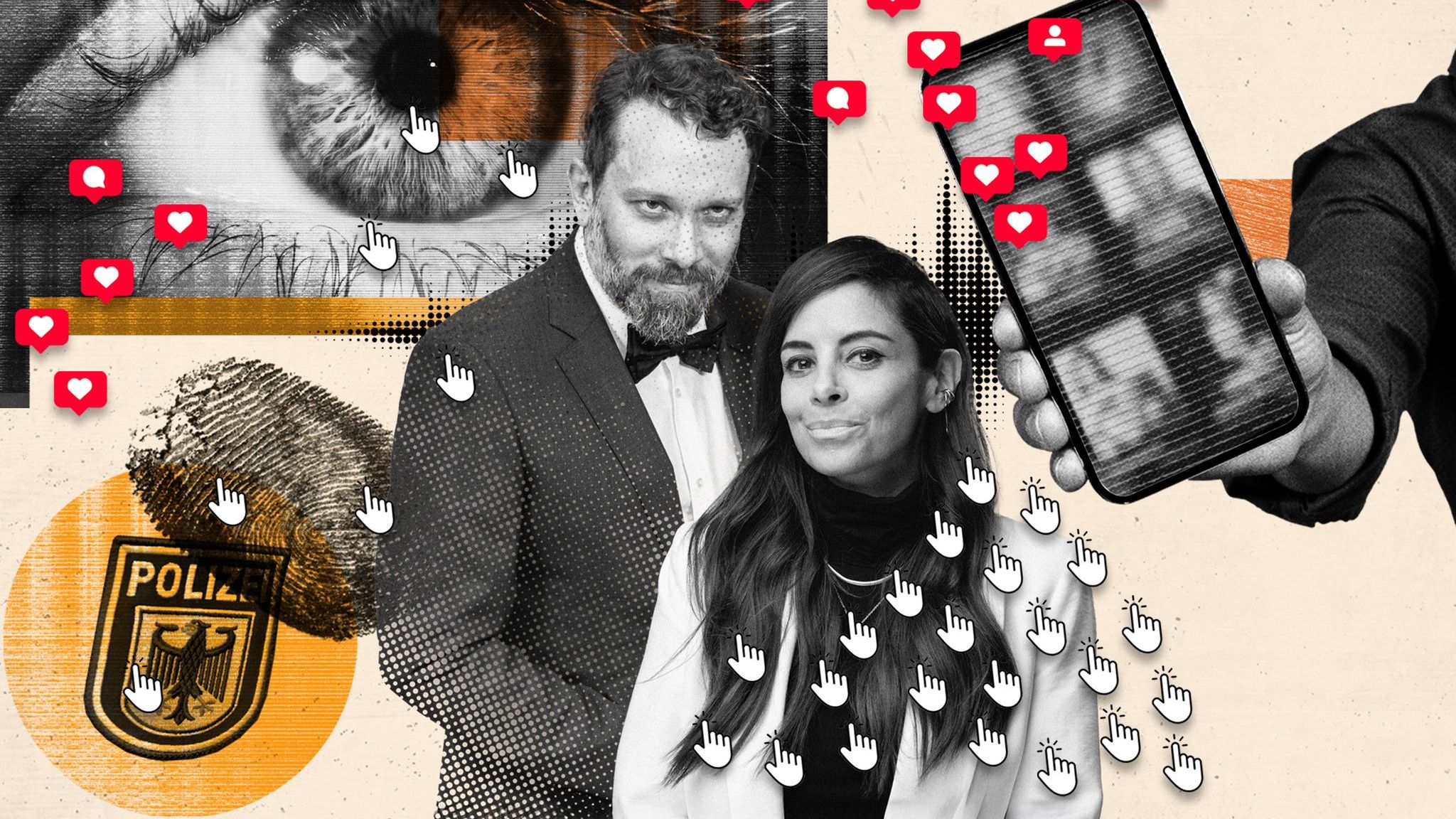 Eine Collage zeigt Christian Ulmen und Collien Fernandes