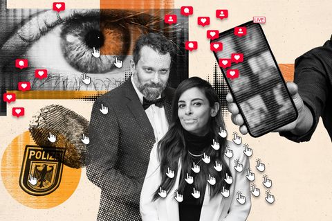 Eine Collage zeigt Christian Ulmen und Collien Fernandes