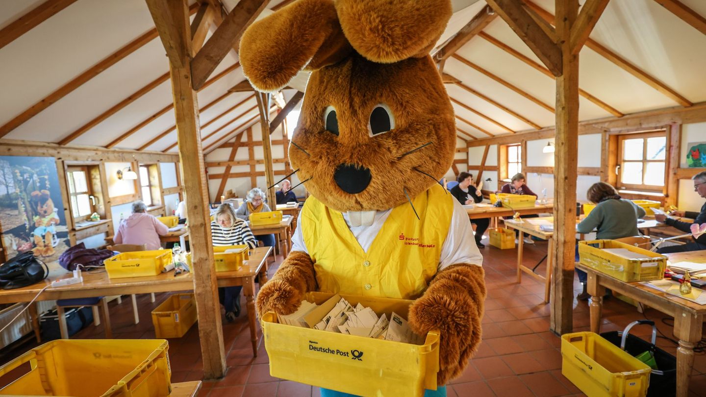 Viele Kinder schicken zu Ostern Briefe an "Hanni Hase". (Archivbild) Foto: Focke Strangmann/dpa