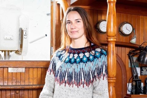 Laura Dekker heute auf ihrem Schulschiff