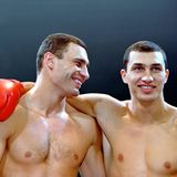 Die Brüder Vitali und Wladimir Klitschko in jungen Jahren