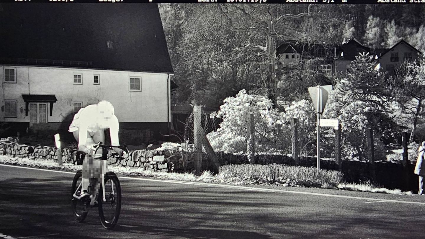 Radarmessung: Radfahrer ist schneller als die Polizei erlaubt