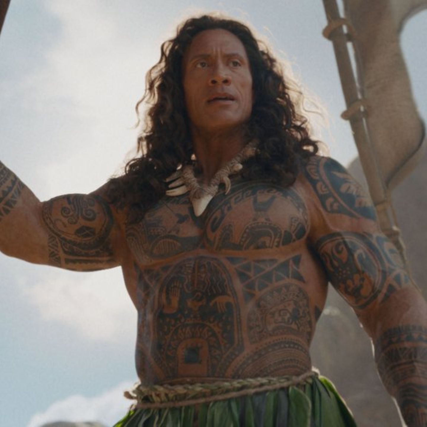 Dwayne Johnson als Halbgott Maui.