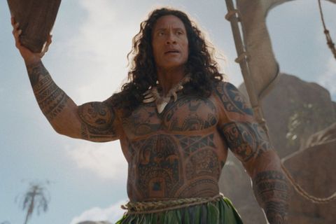Dwayne Johnson als Halbgott Maui.