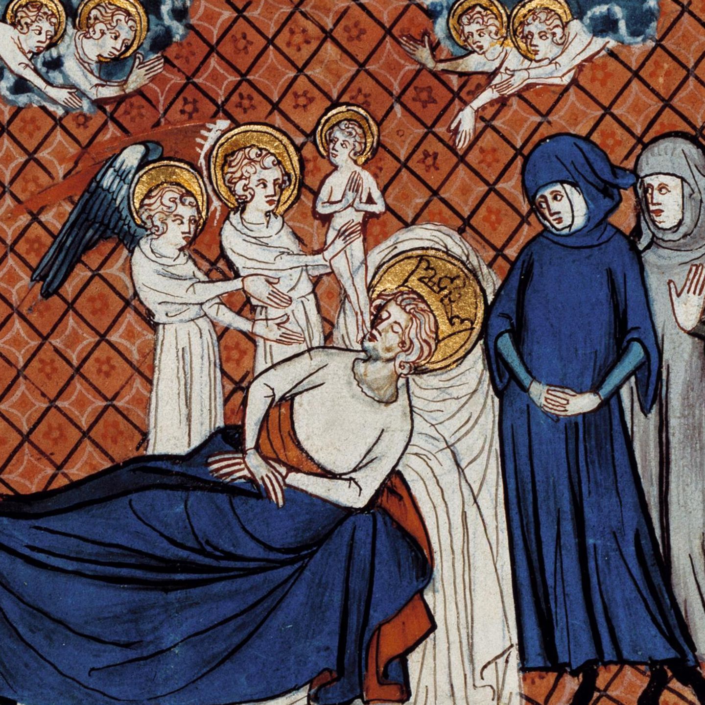 Darstellung des Leichnams von König Ludwig – Leichenknochen waren im Mittelalter üblich