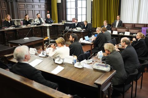 Es war bereits der 42. Prozesstag. Foto: Marcus Brandt/Pool dpa/dpa