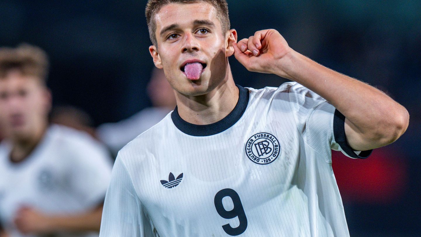 Nicolo Tresoldi spielt mit der deutschen U21 gegen Nordirland und Griechenland. (Archivbild) Foto: Jens Büttner/dpa