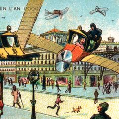 Der französische Künstler Jean-Marc Côté entwarf zwischen 1899 und 1910 Visionen der Zukunft