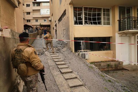 Die Stadt Sahel Alma liegt nördlich von Beirut, der Hauptstadt des Libanon