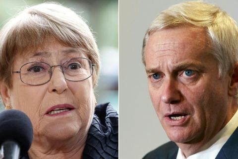 Michelle Bachelet und José Antonio Kast