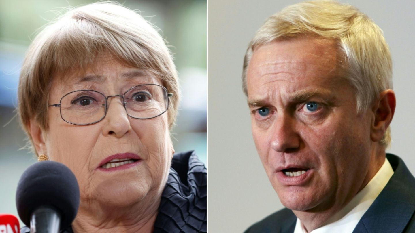 Michelle Bachelet und José Antonio Kast