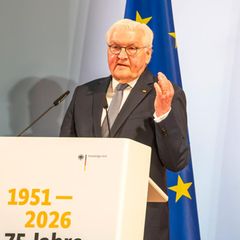 Bundespräsident Frank-Walter Steinmeier bei einer Rede im Auswärtigen Amt