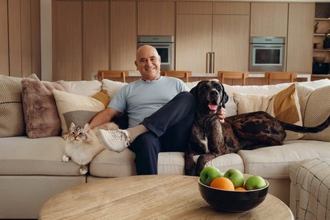 Herd, Hund und Katze statt Spiel, Satz und Sieg - Andre Agassis Leben hat sich deutlich verändert.