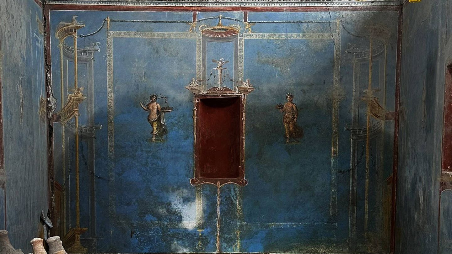 Edle Wandfarbe: Forschende rechnen nach, wie viel Pompejis „Blauer Raum“ wirklich kostete