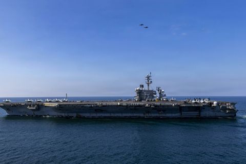 Der Flugzeugträger "USS Abraham Lincoln"